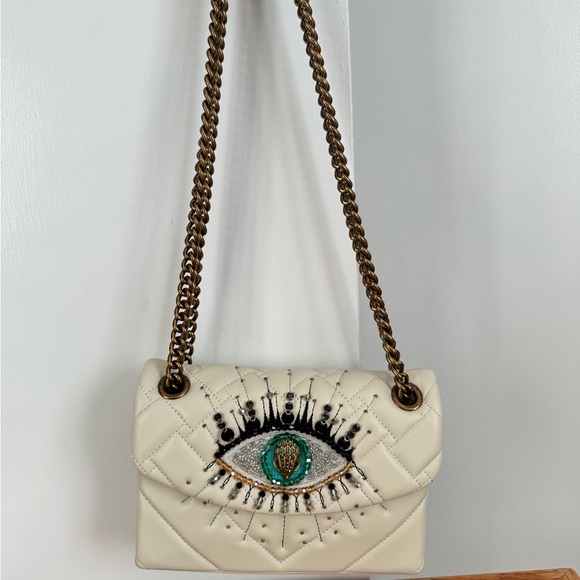 Kurt Geiger Handbags - Kurt Geiger Kensington Cream Quilted Eye Shoulder Bag